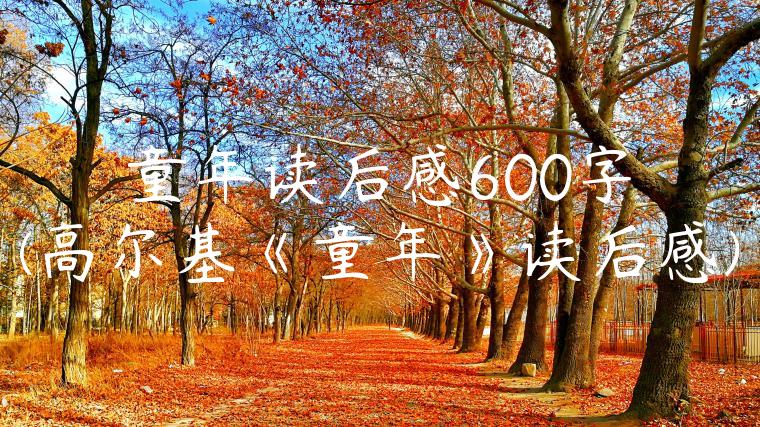 童年读后感600字(高尔基《童年》读后感)