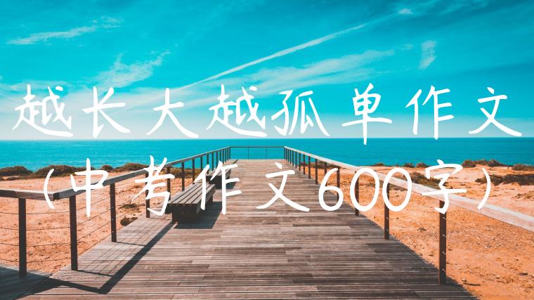 越长大越孤单作文(中考作文600字)