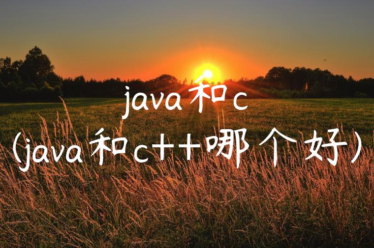 java和c(java和c++哪个好)