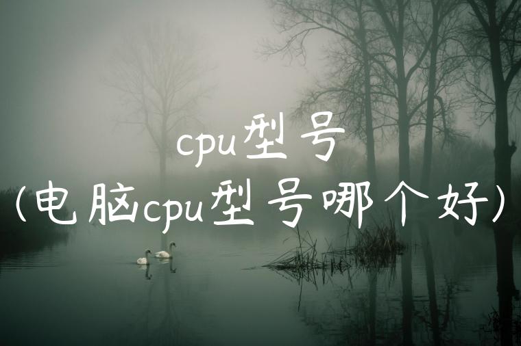 cpu型号(电脑cpu型号哪个好)