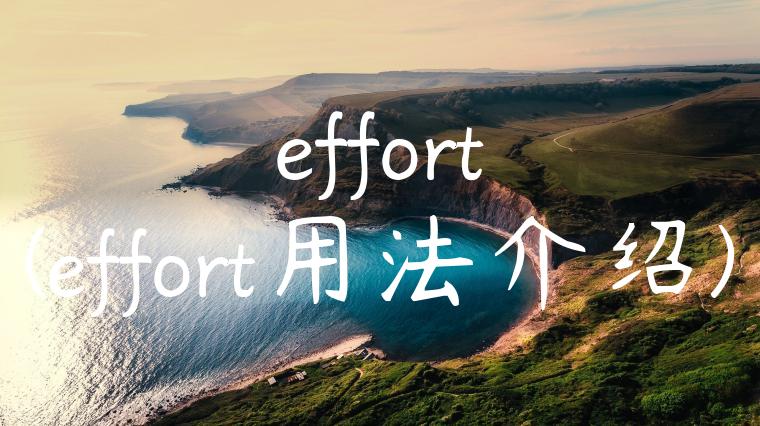 effort(effort用法介绍)