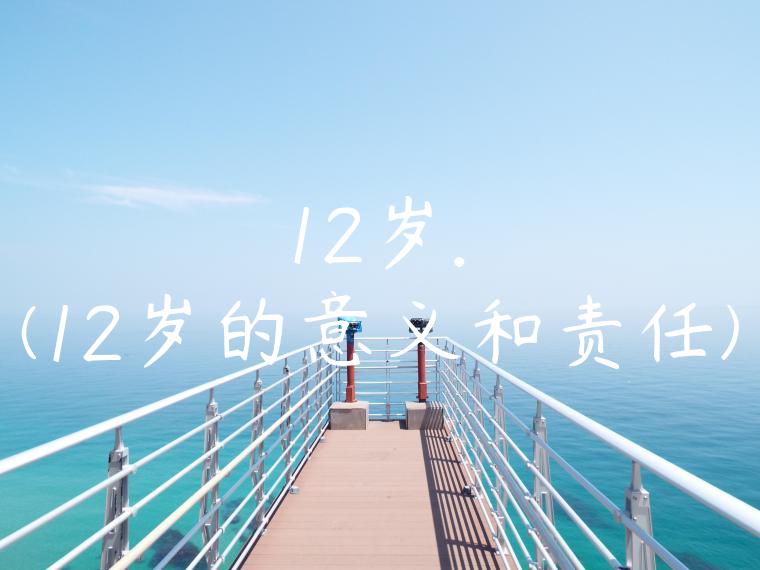 12岁.(12岁的意义和责任)