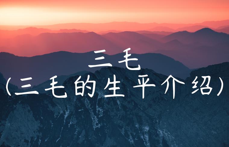 三毛(三毛的生平介绍)