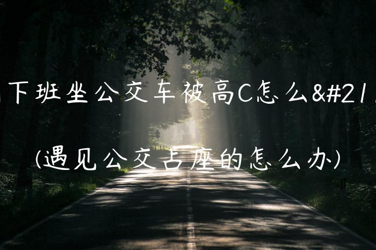 刚下班坐公交车被高C怎么办(遇见公交占座的怎么办)