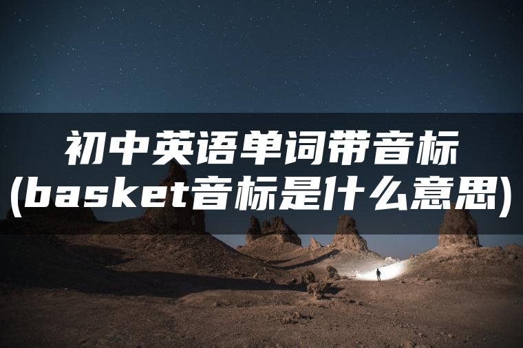 初中英语单词带音标(basket音标是什么意思)