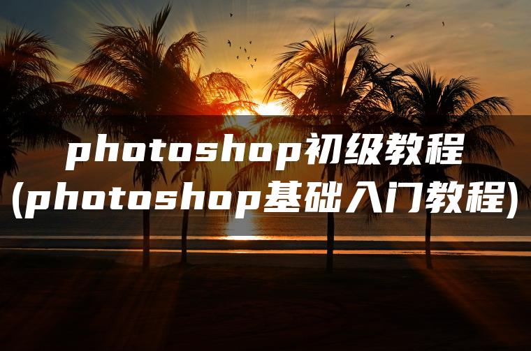 photoshop初级教程(photoshop基础入门教程)