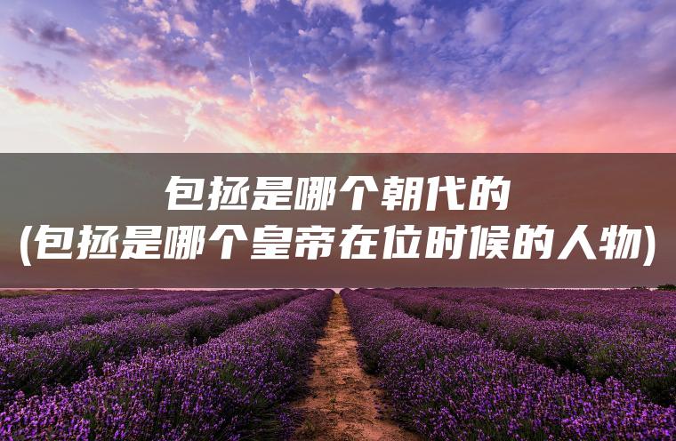 包拯是哪个朝代的(包拯是哪个皇帝在位时候的人物)