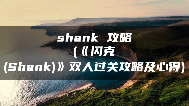 shank 攻略(《闪克(Shank)》双人过关攻略及心得)