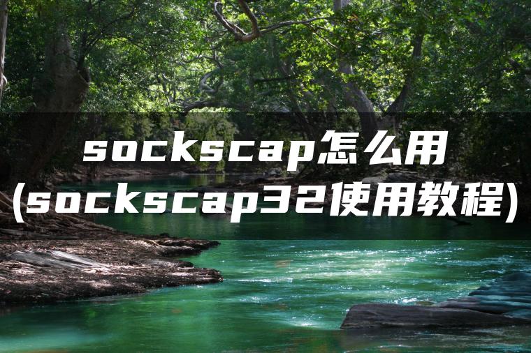 sockscap怎么用(sockscap32使用教程)