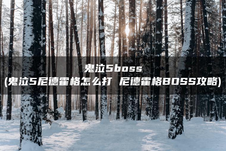 鬼泣5boss(鬼泣5尼德霍格怎么打 尼德霍格BOSS攻略)